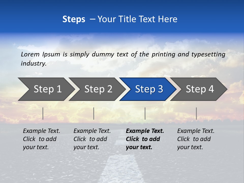 Rural Through Track PowerPoint Template