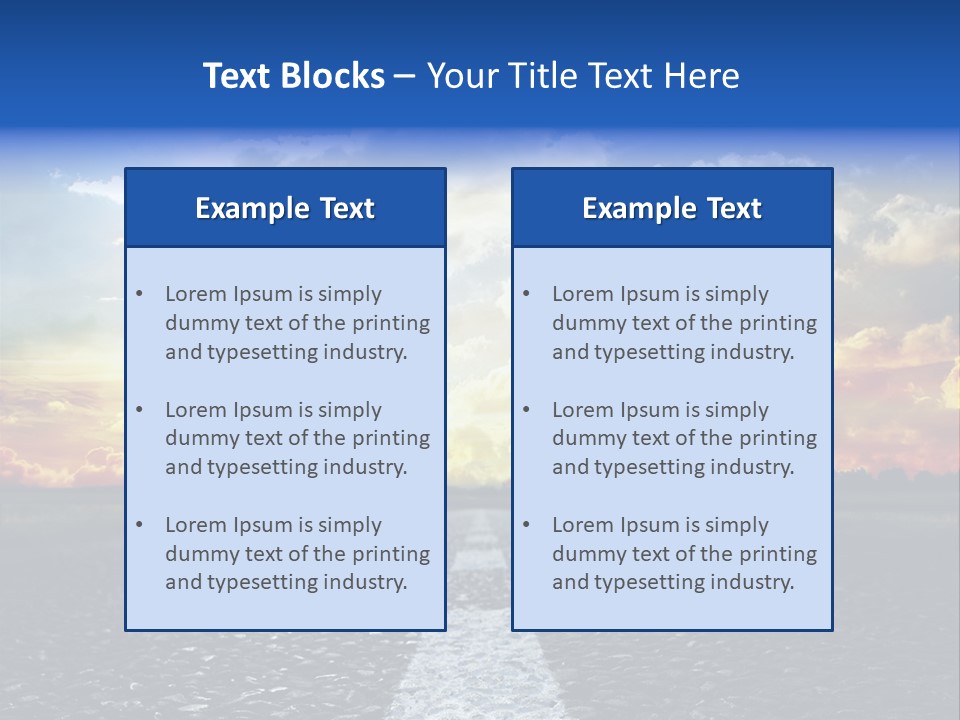 Rural Through Track PowerPoint Template