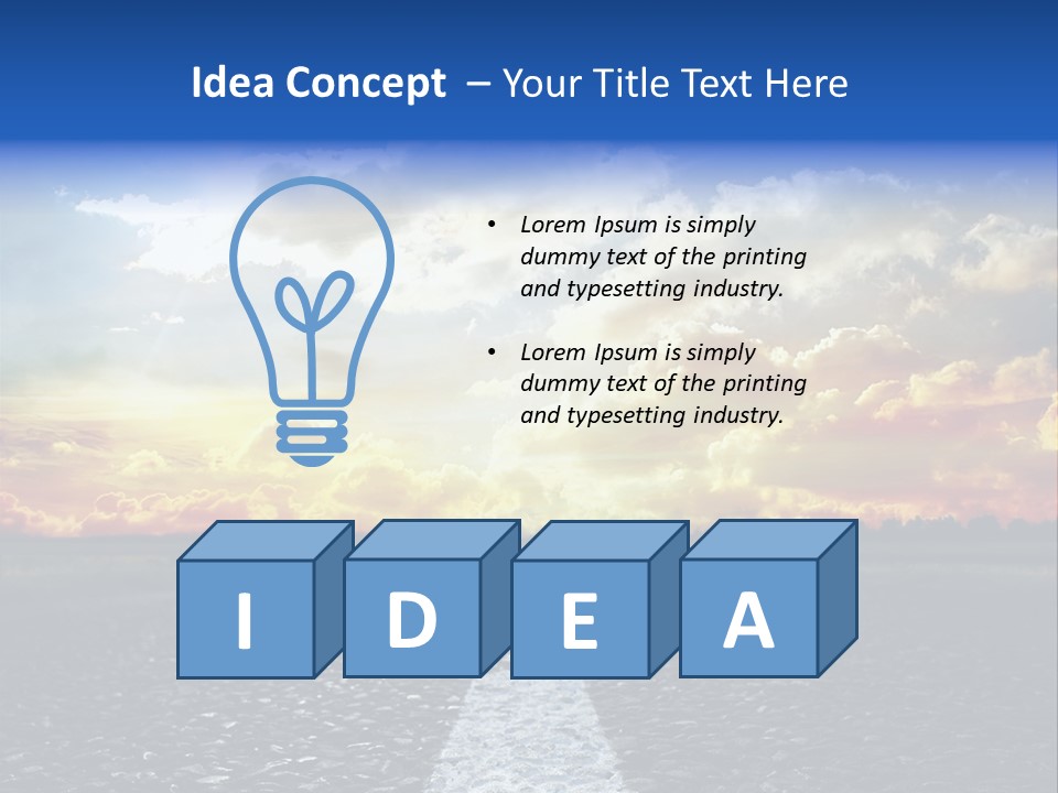 Rural Through Track PowerPoint Template