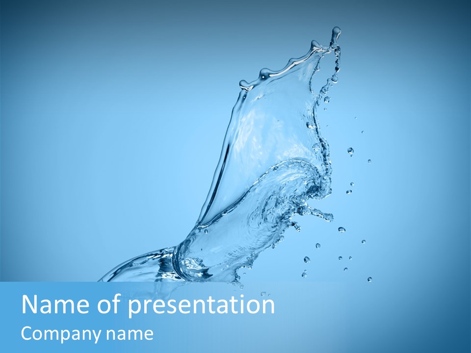 Spring Wet Drops PowerPoint Template