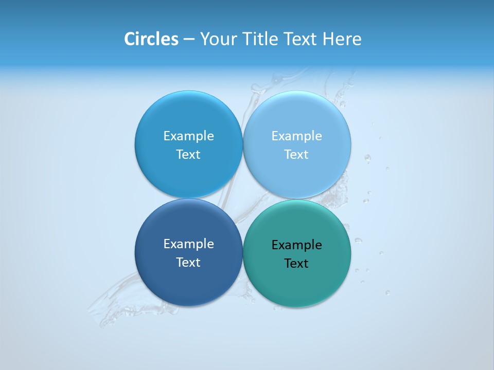 Spring Wet Drops PowerPoint Template