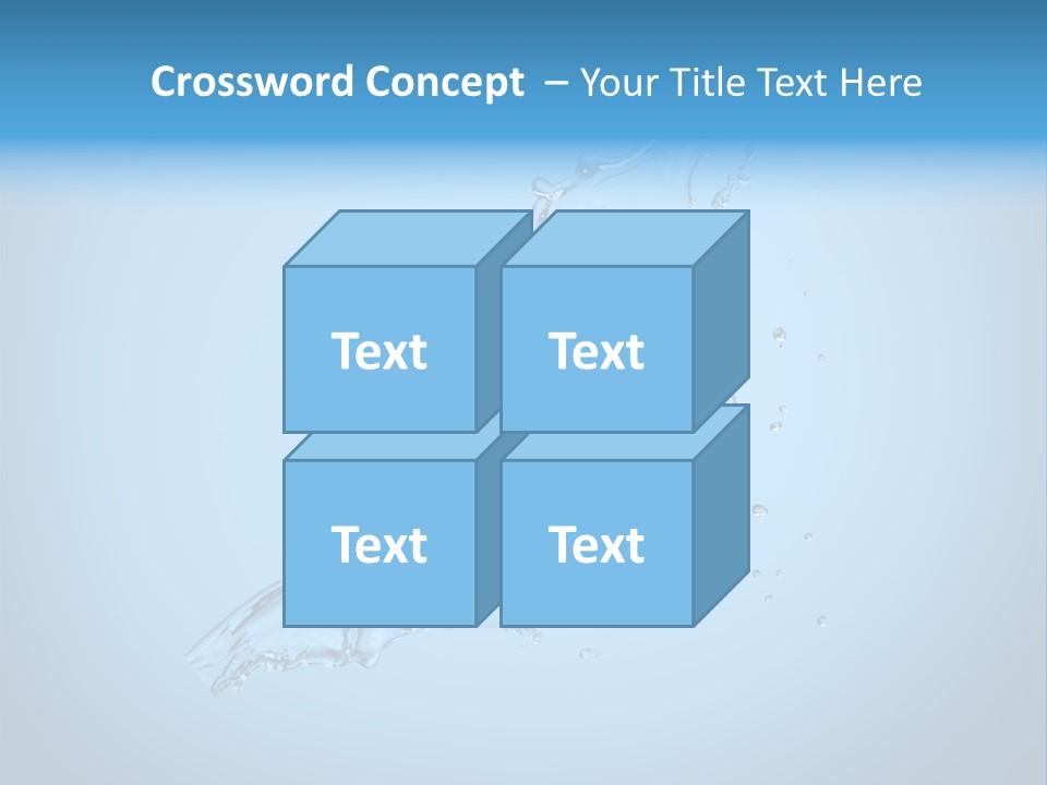 Spring Wet Drops PowerPoint Template
