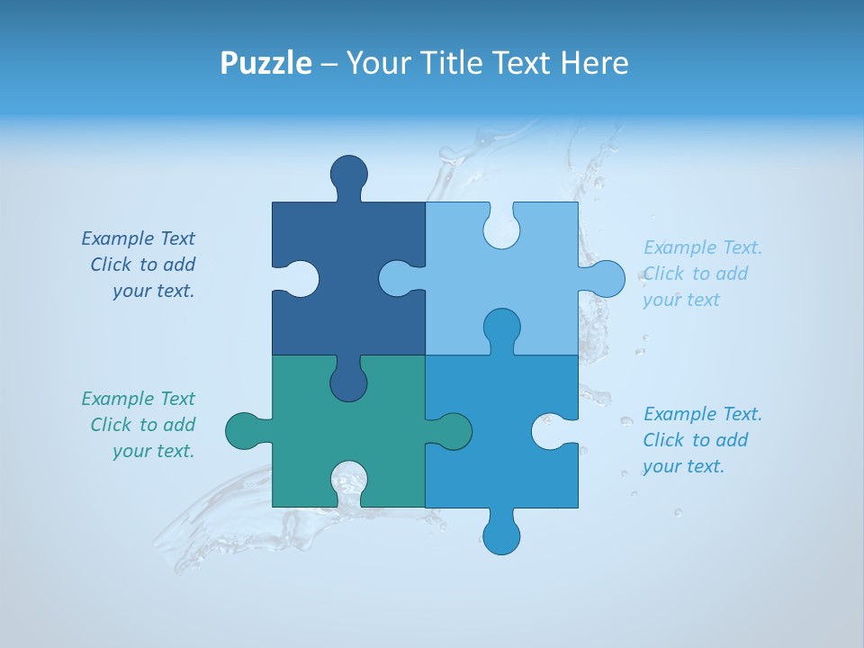 Spring Wet Drops PowerPoint Template