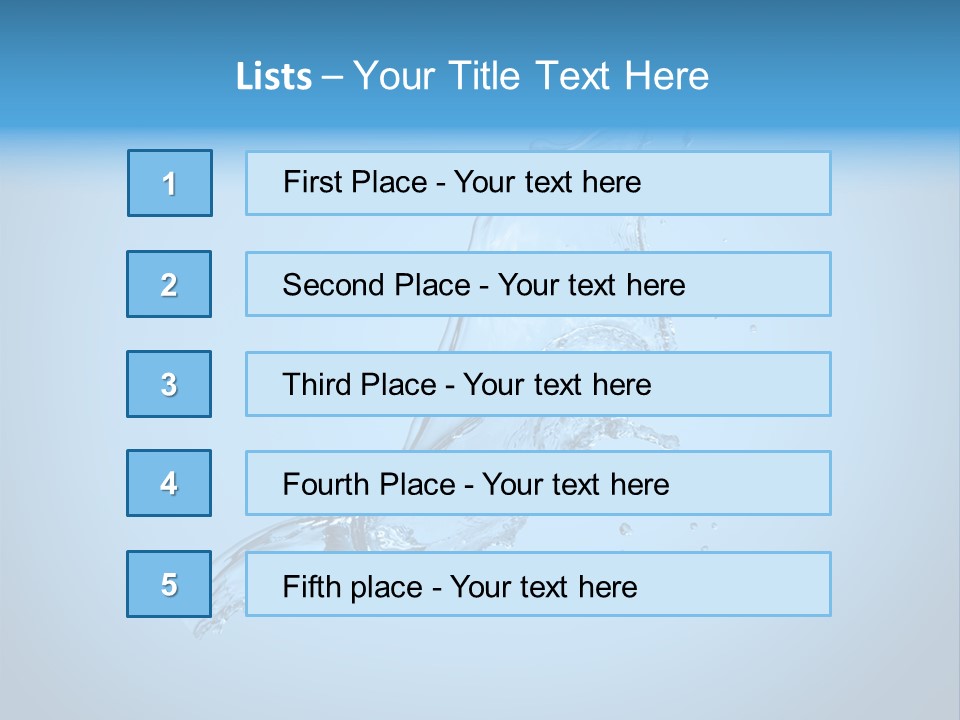 Spring Wet Drops PowerPoint Template