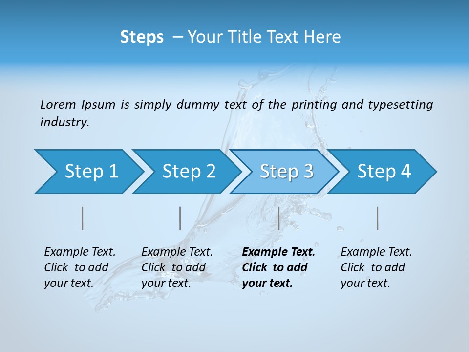 Spring Wet Drops PowerPoint Template