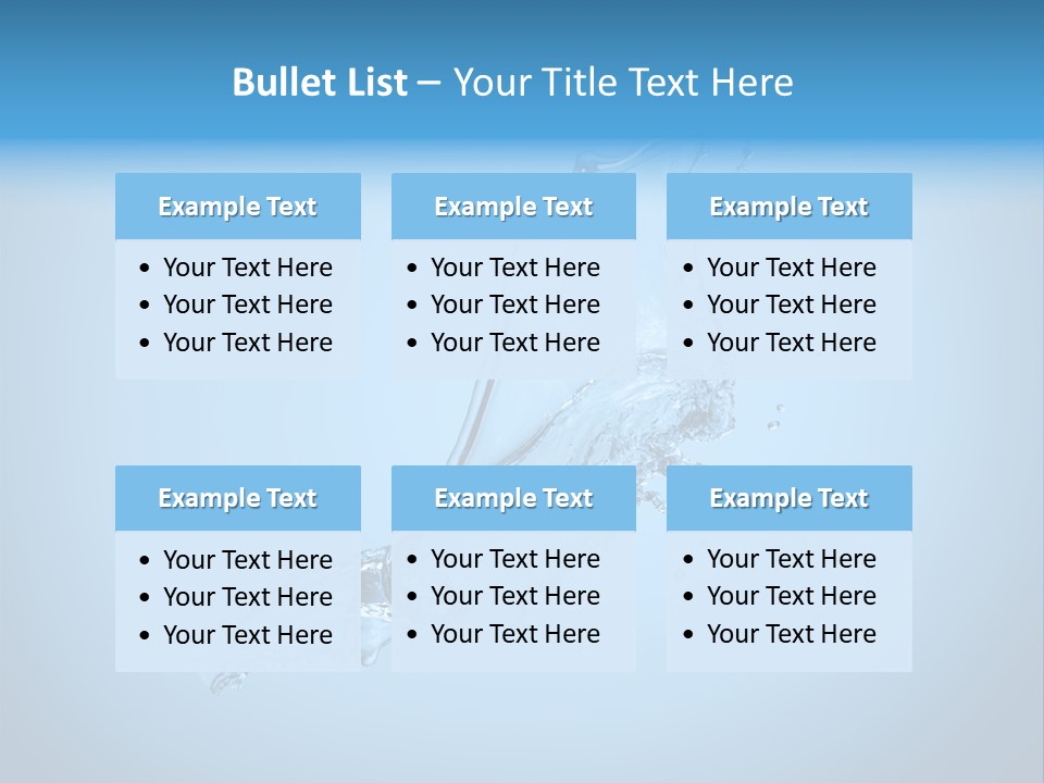 Spring Wet Drops PowerPoint Template