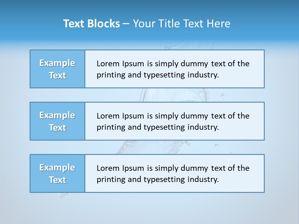 Spring Wet Drops PowerPoint Template