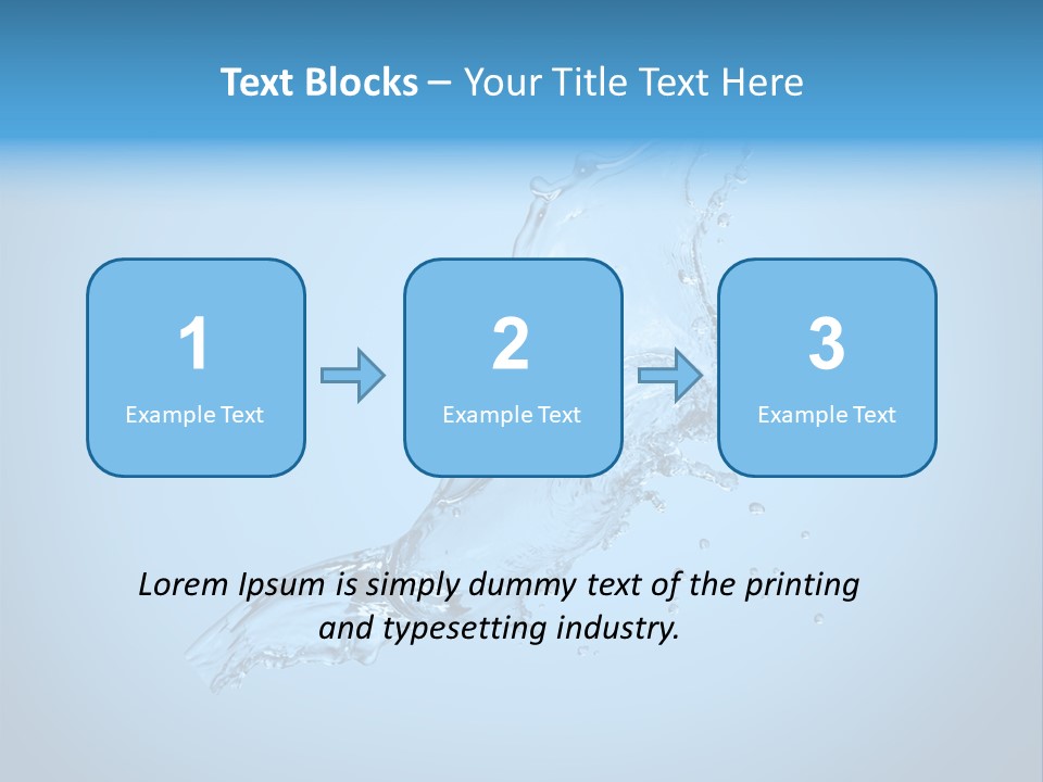 Spring Wet Drops PowerPoint Template