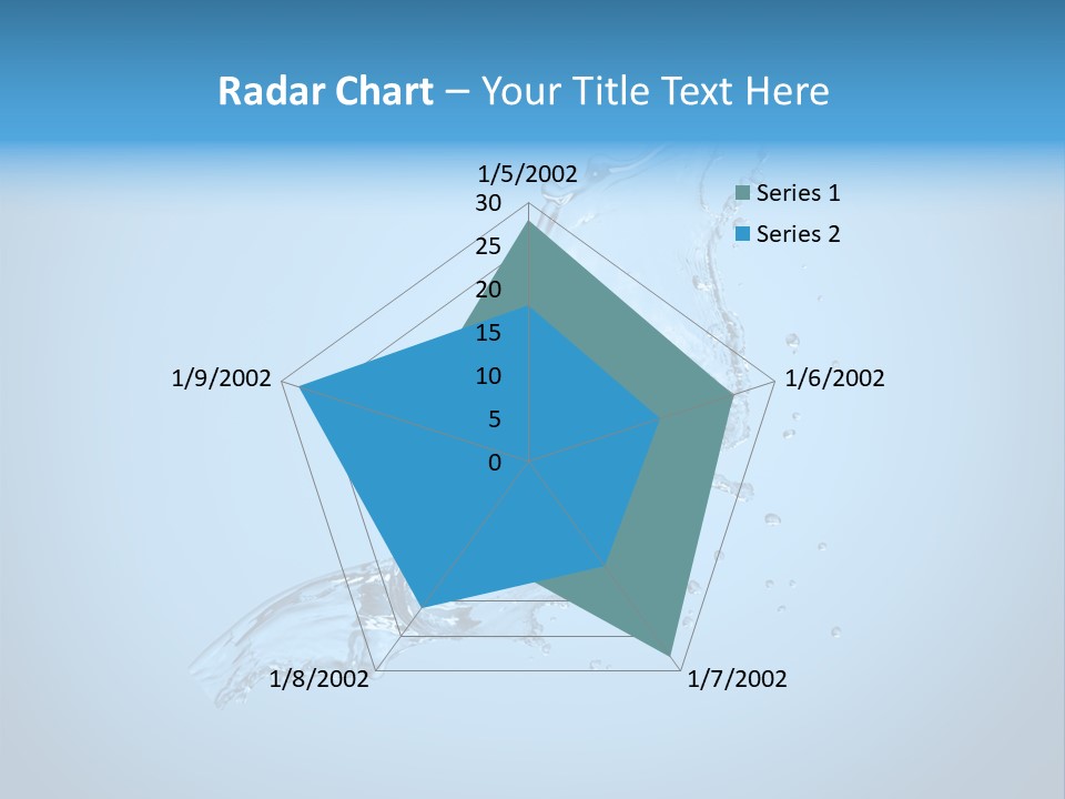 Spring Wet Drops PowerPoint Template