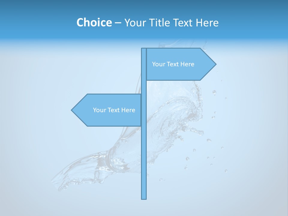 Spring Wet Drops PowerPoint Template