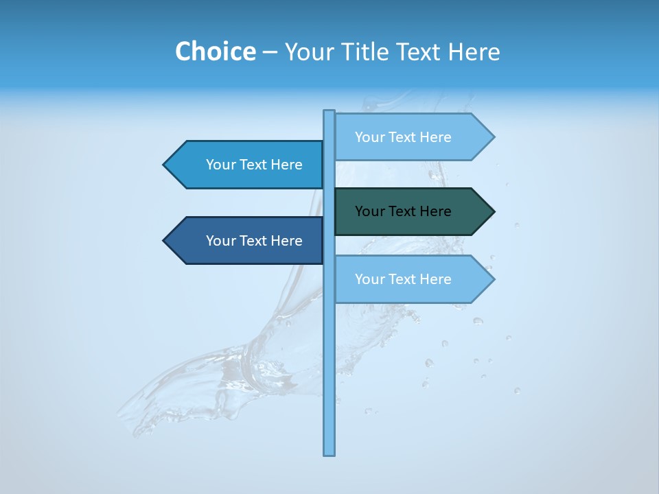 Spring Wet Drops PowerPoint Template