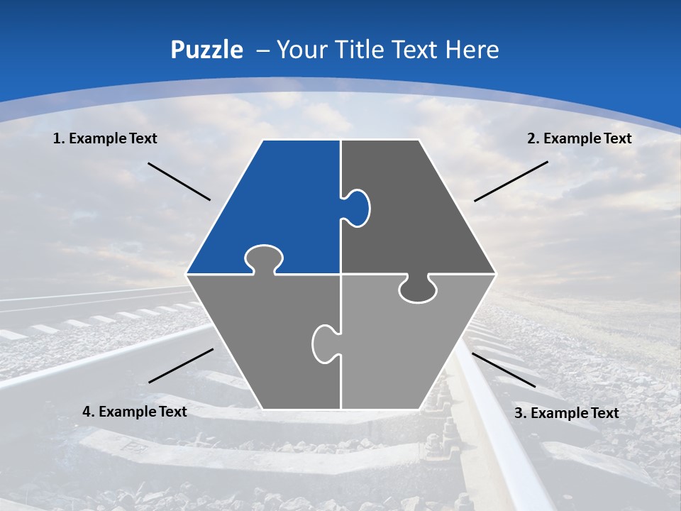 Outdoor Road Sun PowerPoint Template