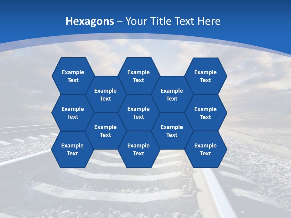 Outdoor Road Sun PowerPoint Template