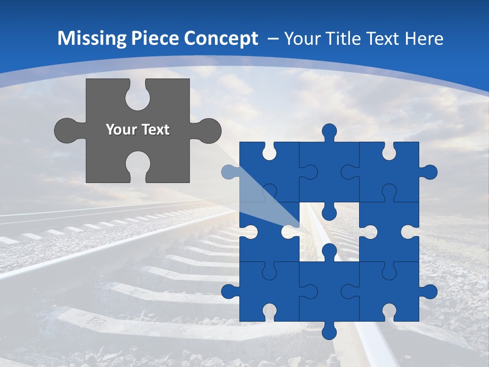 Outdoor Road Sun PowerPoint Template