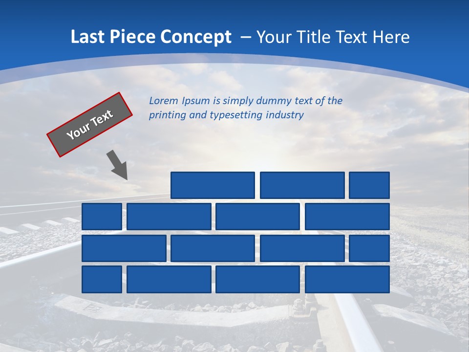 Outdoor Road Sun PowerPoint Template