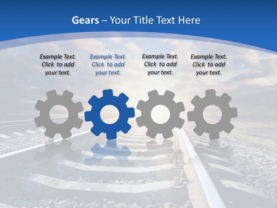 Outdoor Road Sun PowerPoint Template