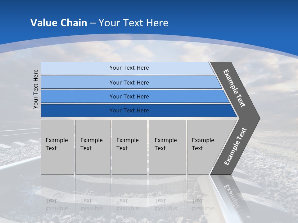 Outdoor Road Sun PowerPoint Template