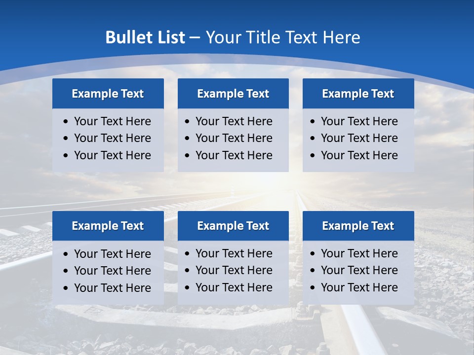 Outdoor Road Sun PowerPoint Template