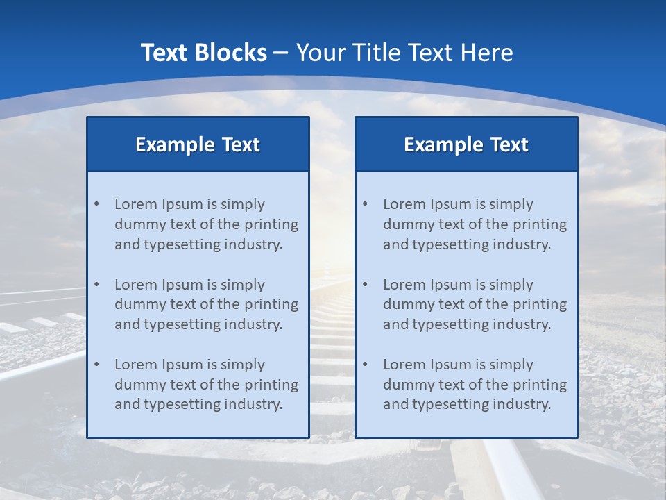 Outdoor Road Sun PowerPoint Template