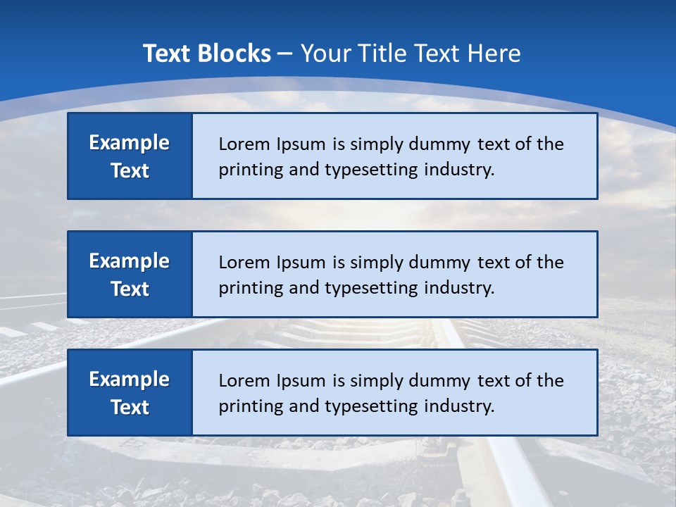 Outdoor Road Sun PowerPoint Template