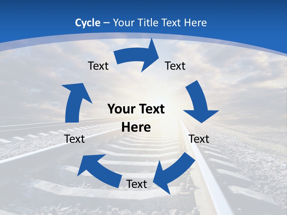 Outdoor Road Sun PowerPoint Template