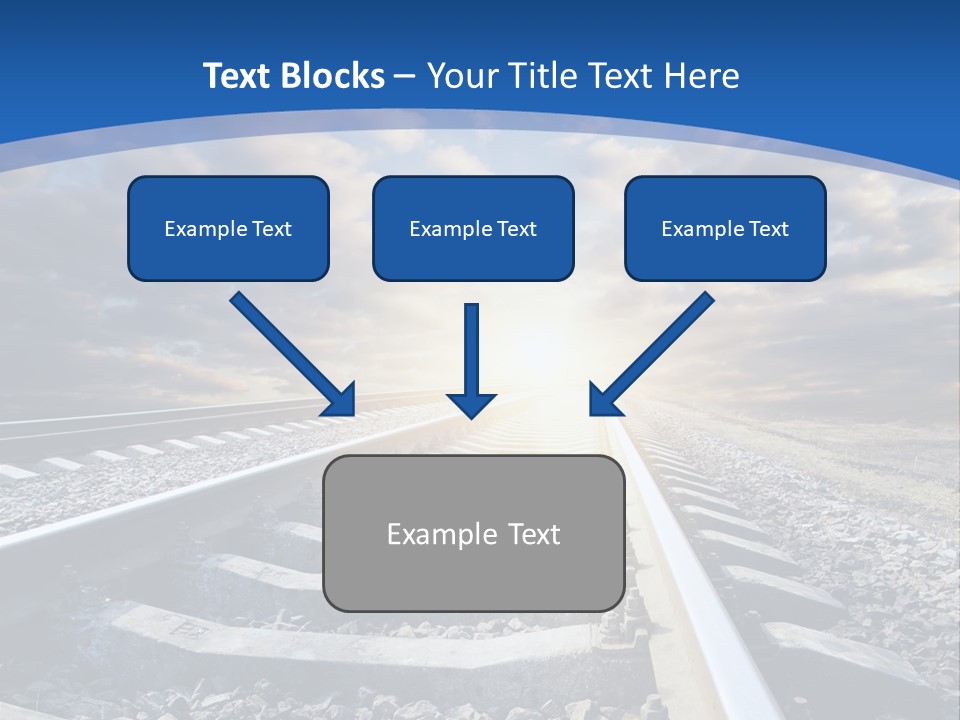 Outdoor Road Sun PowerPoint Template