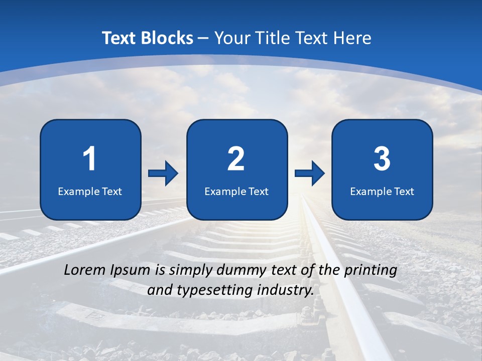 Outdoor Road Sun PowerPoint Template