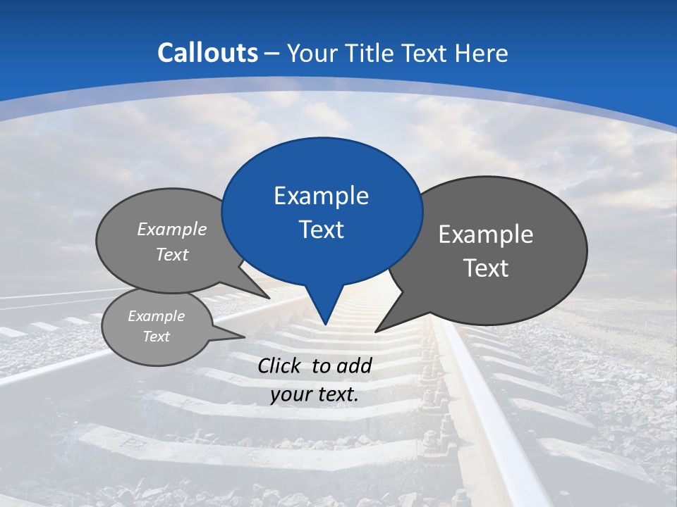 Outdoor Road Sun PowerPoint Template