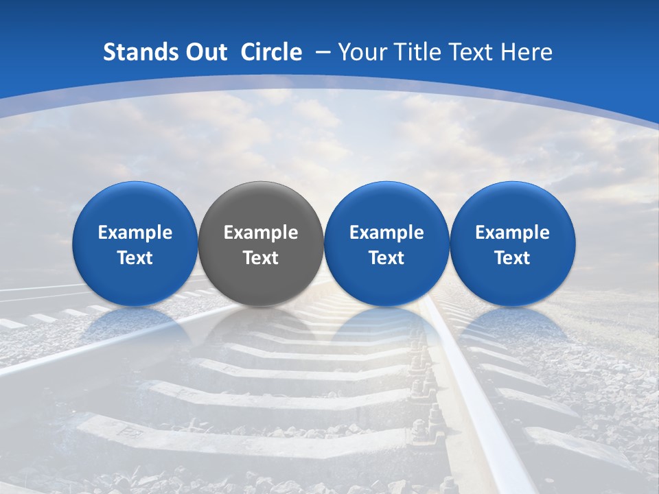 Outdoor Road Sun PowerPoint Template