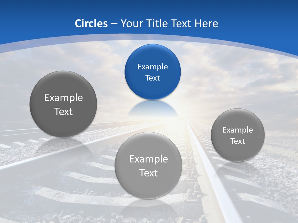 Outdoor Road Sun PowerPoint Template