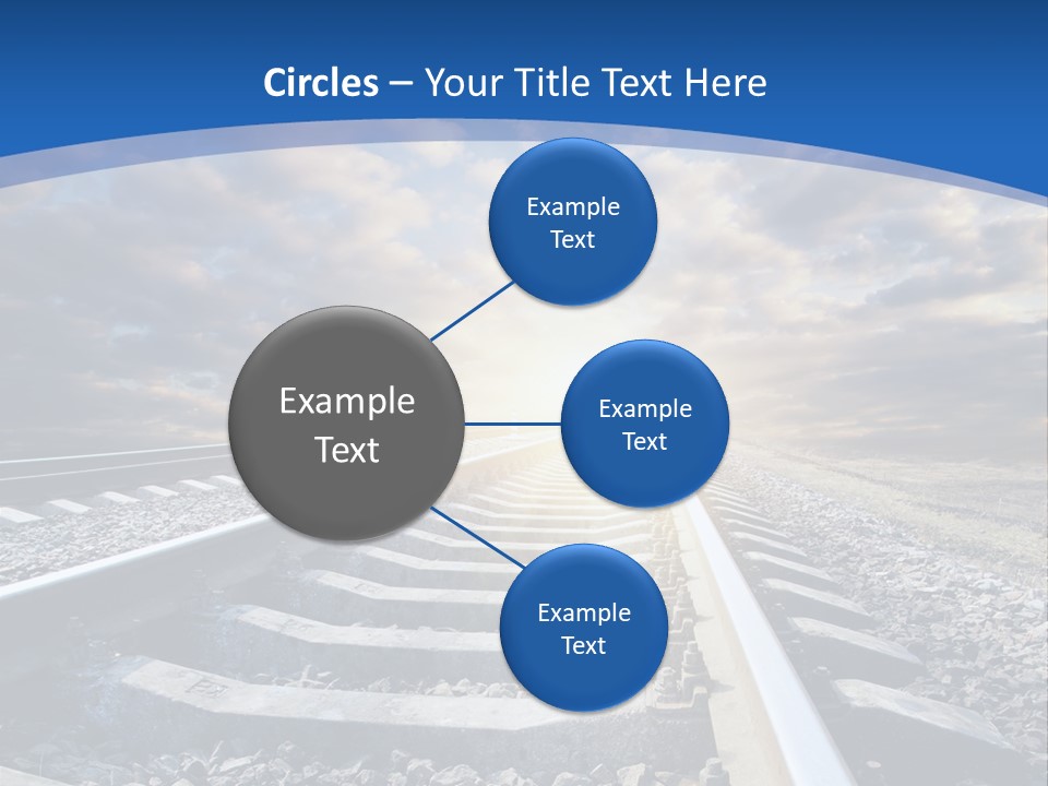 Outdoor Road Sun PowerPoint Template