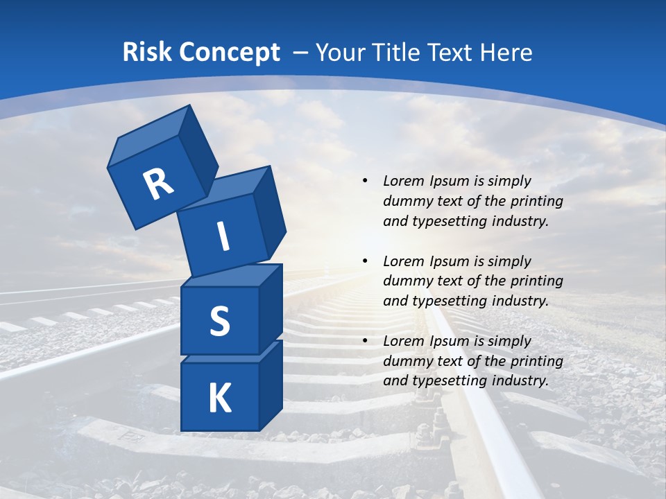 Outdoor Road Sun PowerPoint Template