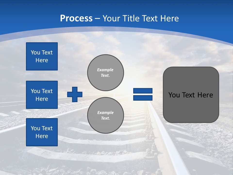 Outdoor Road Sun PowerPoint Template