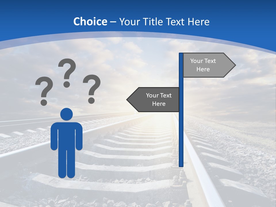 Outdoor Road Sun PowerPoint Template