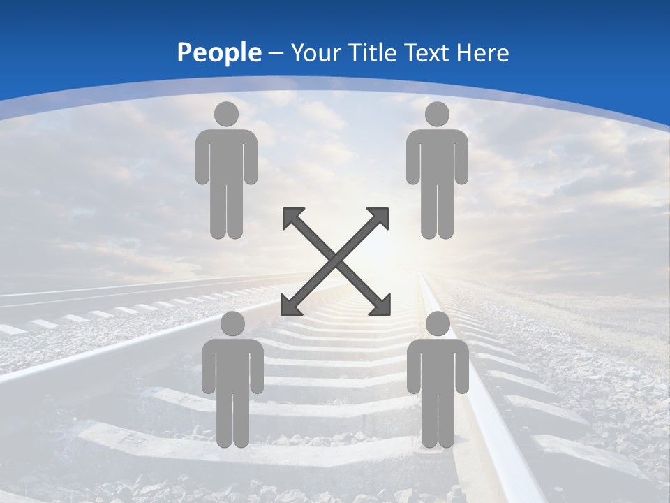 Outdoor Road Sun PowerPoint Template