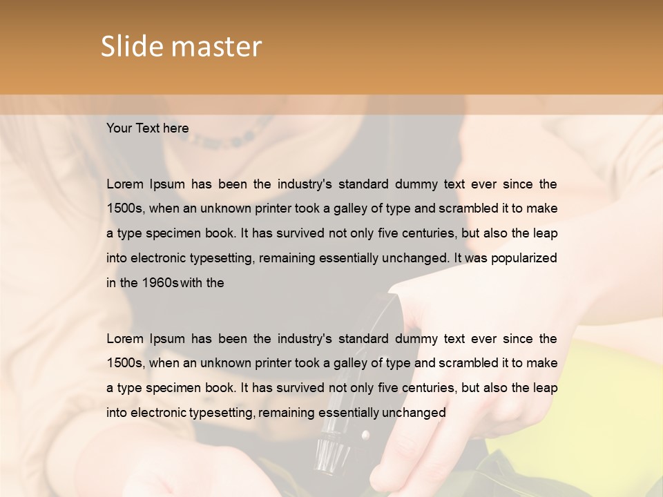 Alone Lifestyle Blond PowerPoint Template