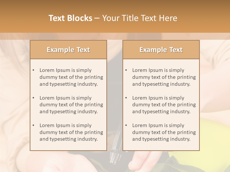 Alone Lifestyle Blond PowerPoint Template