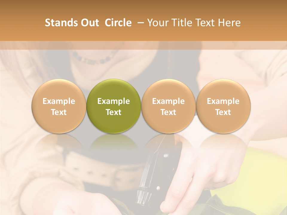 Alone Lifestyle Blond PowerPoint Template