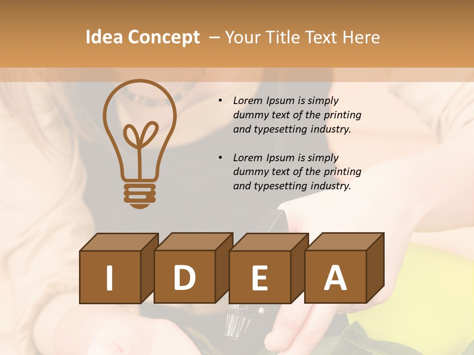 Alone Lifestyle Blond PowerPoint Template