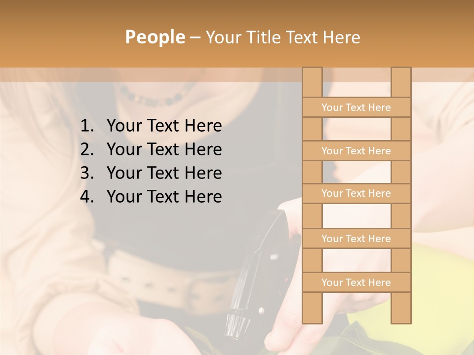 Alone Lifestyle Blond PowerPoint Template