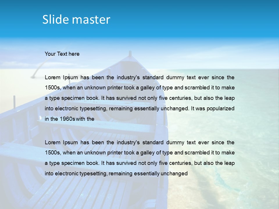 Dream Tree Turquoise PowerPoint Template