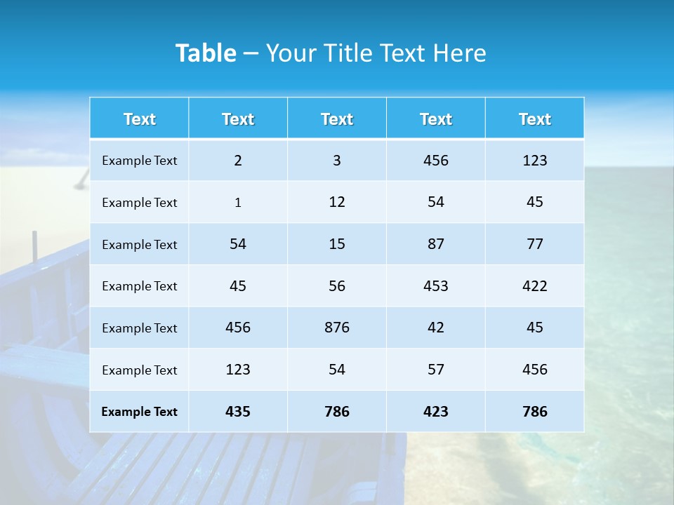 Dream Tree Turquoise PowerPoint Template