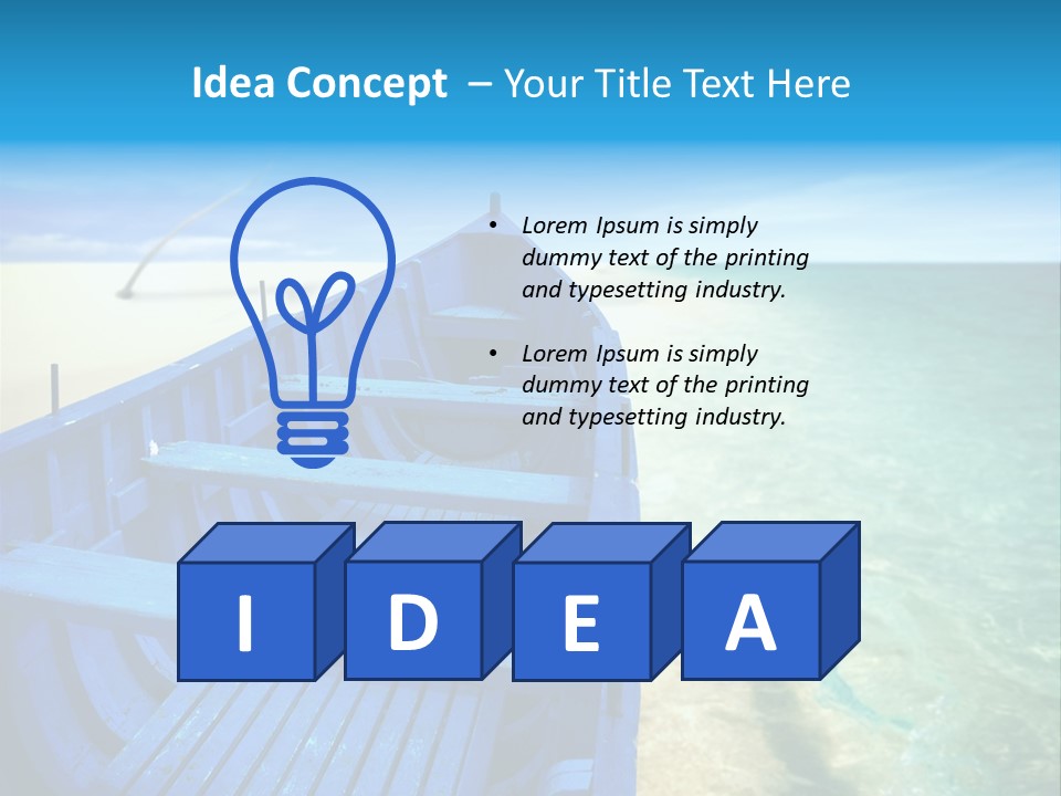 Dream Tree Turquoise PowerPoint Template