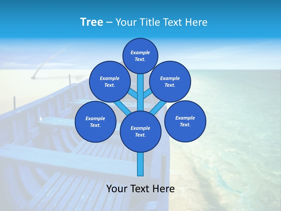 Dream Tree Turquoise PowerPoint Template