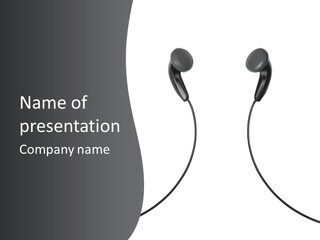 Cable Cord Stereo PowerPoint Template