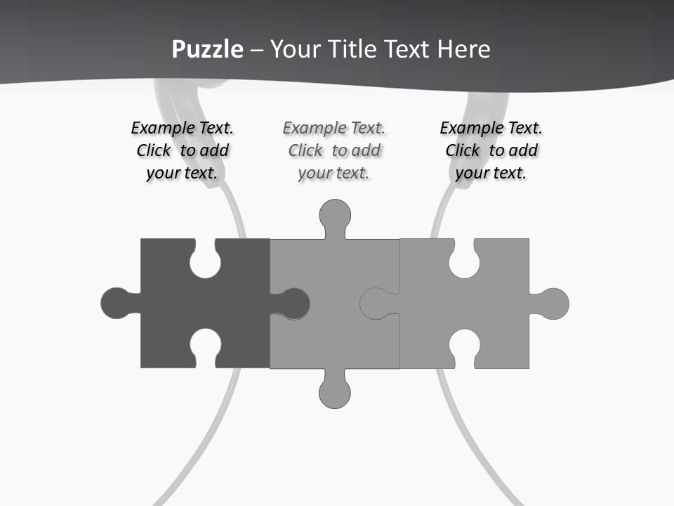 Cable Cord Stereo PowerPoint Template