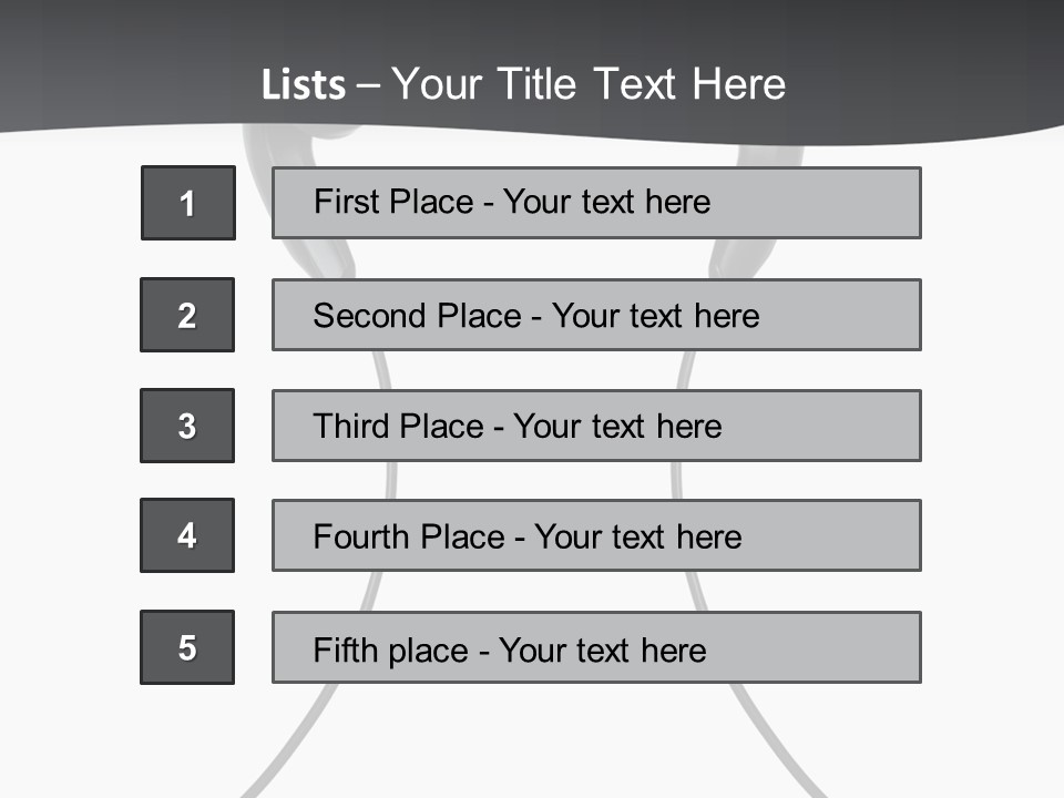 Cable Cord Stereo PowerPoint Template