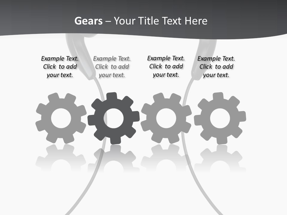 Cable Cord Stereo PowerPoint Template