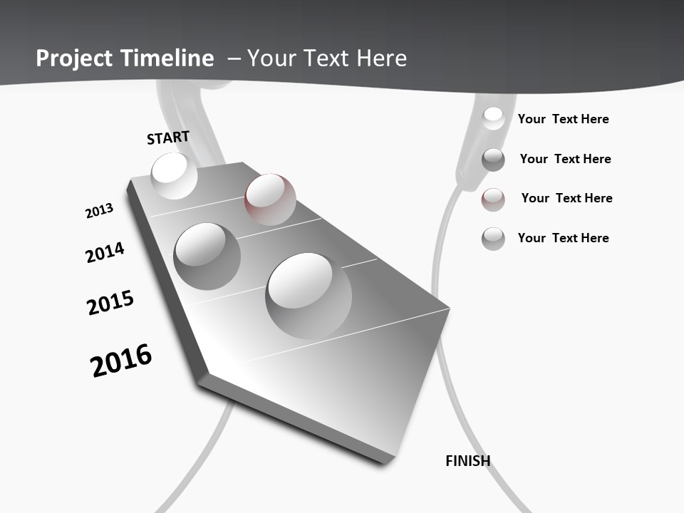 Cable Cord Stereo PowerPoint Template