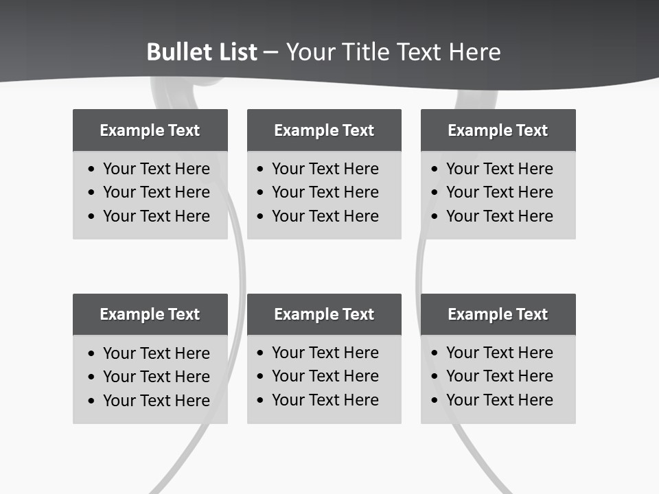 Cable Cord Stereo PowerPoint Template